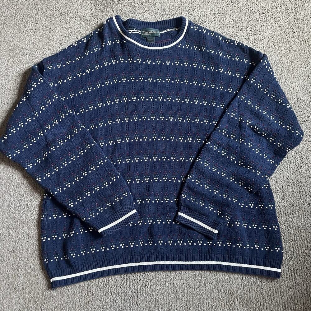 Hill Archer Vintage Sweater Made In USA Size XL Mens 100% Cotton